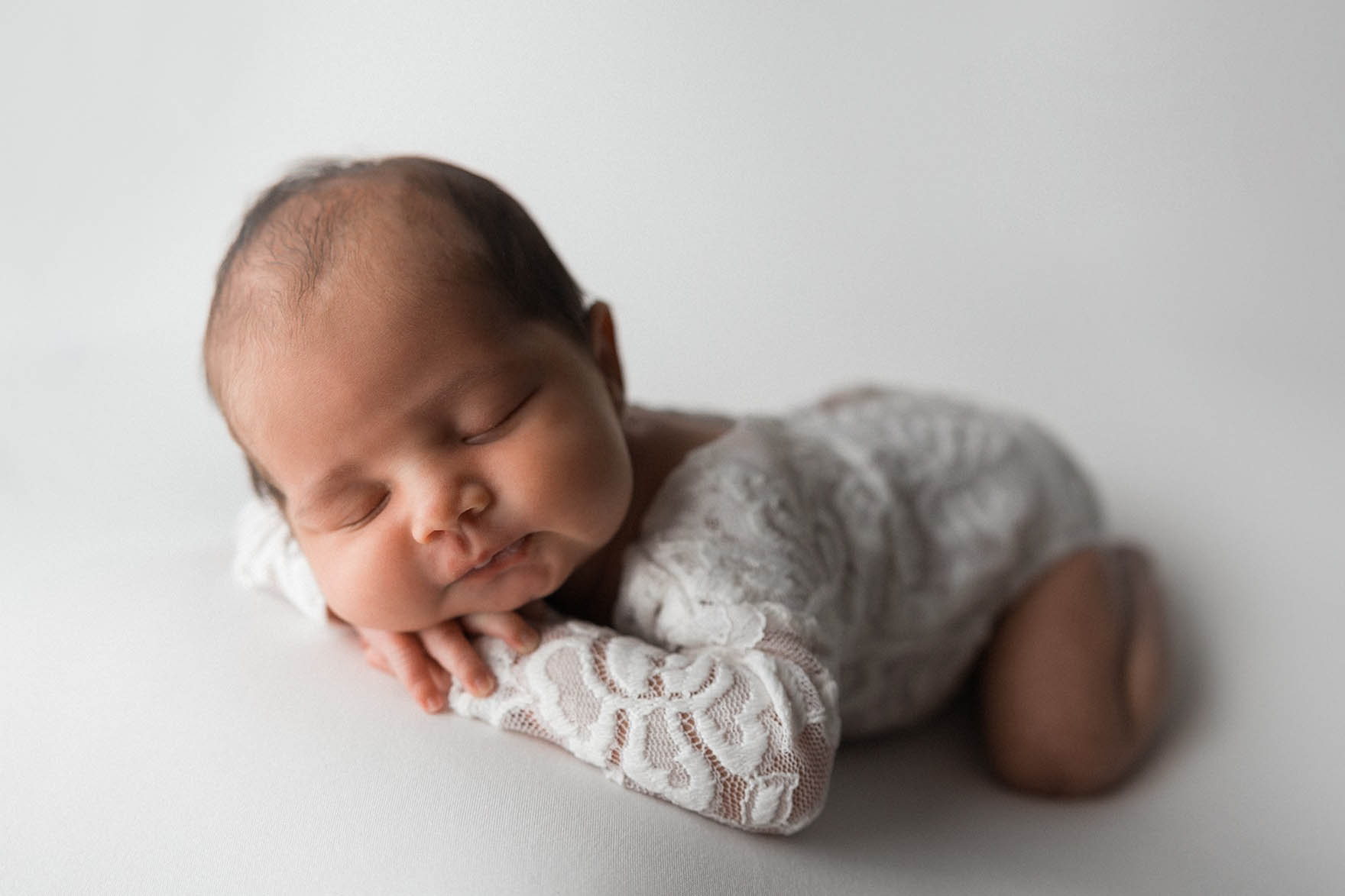 Picture of in studio newborn girl